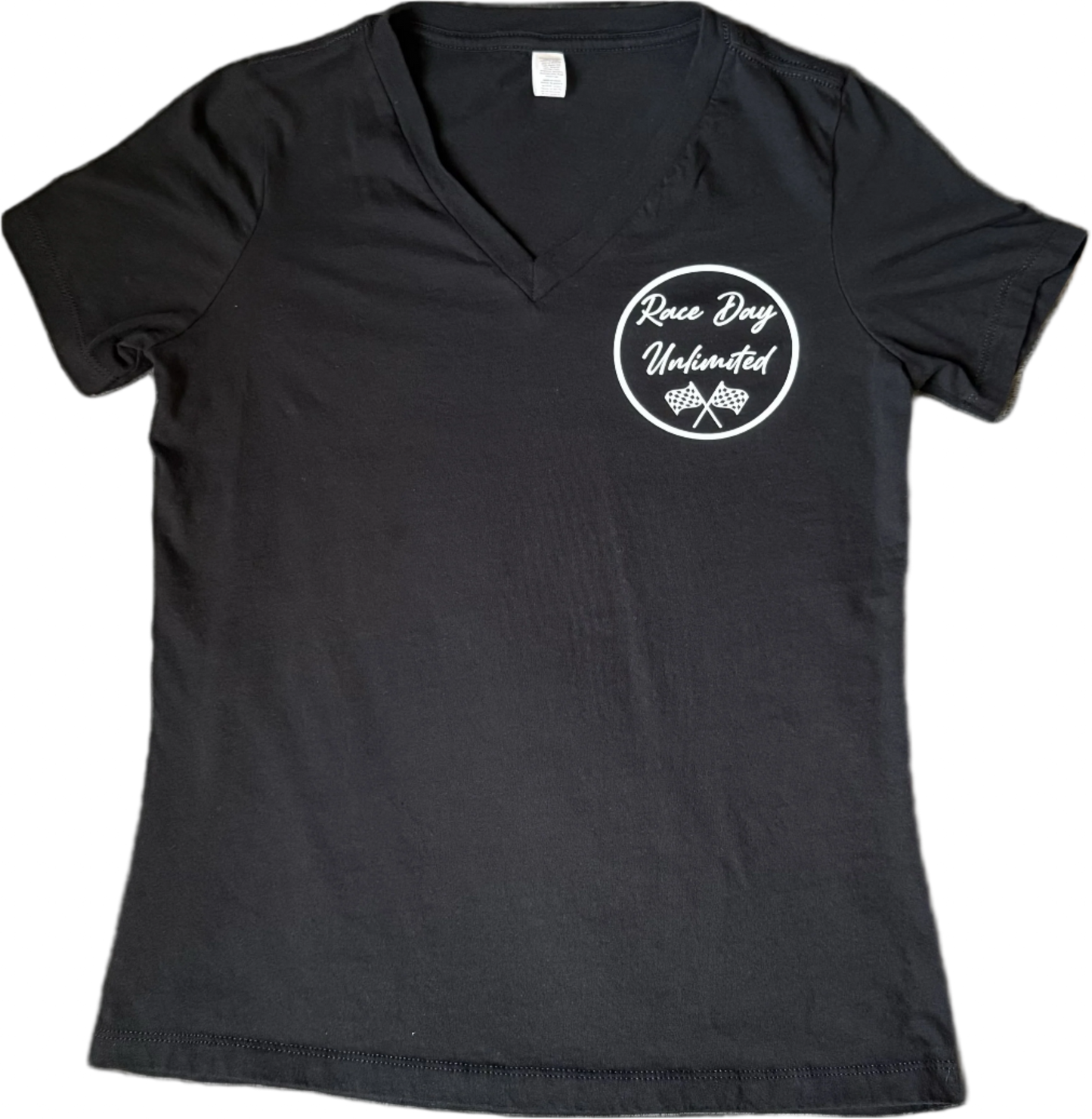 Race Race Race Race Day Women's V-Neck T-Shirt