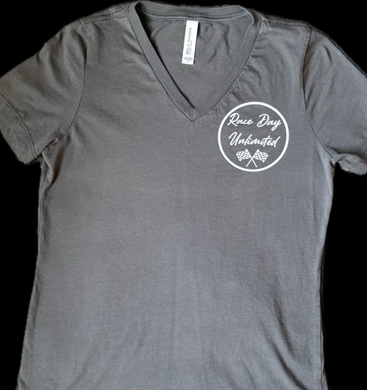 Easily Distracted By Race Car Women's V-Neck T-Shirt