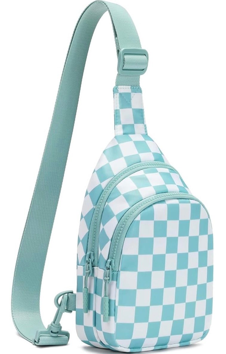 Small Checkered Sling Crossbody