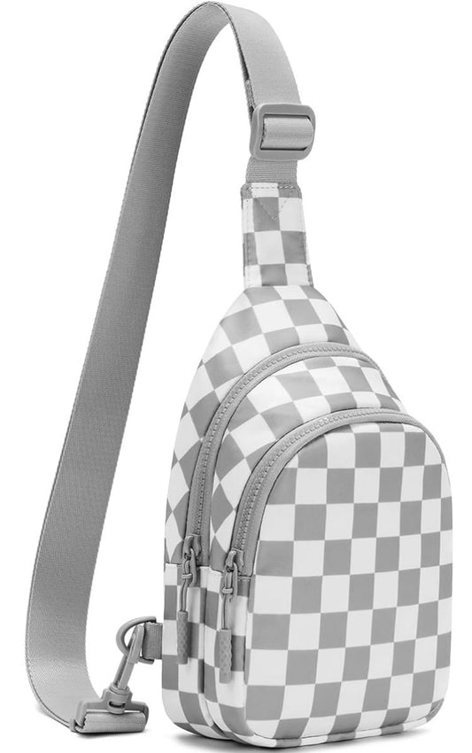 Small Checkered Sling Crossbody