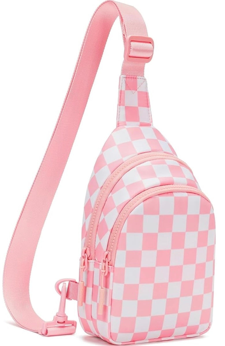 Small Checkered Sling Crossbody