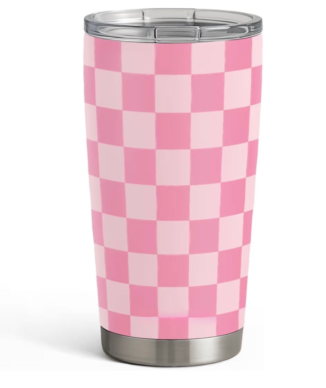 20oz Stainless Steel Checkered Tumbler