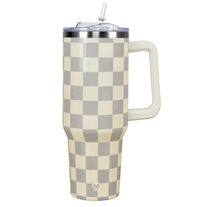 40 oz Tumbler with Handle and Straw Lid