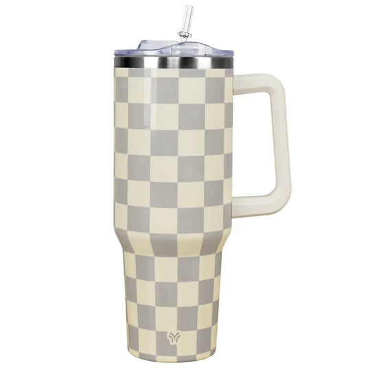 40 oz Tumbler with Handle and Straw Lid
