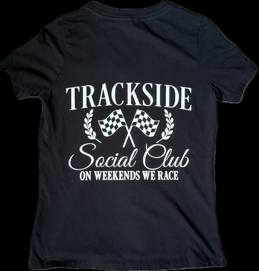 Trackside Social Club Women's V-Neck T-Shirt