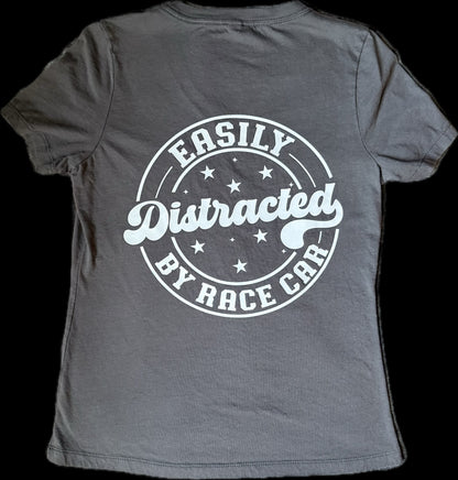Easily Distracted By Race Car Women's V-Neck T-Shirt