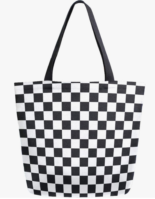 Checkered Flag Extra Large Tote Bag
