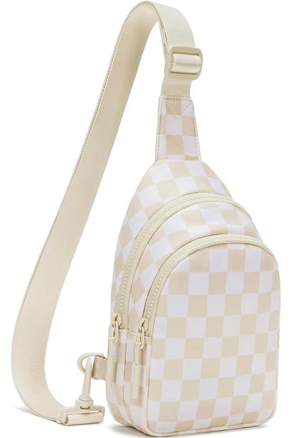 Small Checkered Sling Crossbody