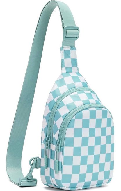 Small Checkered Sling Crossbody