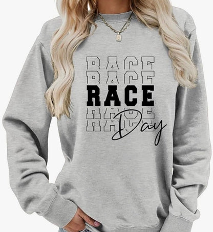 Race Day Crew Neck Pullover