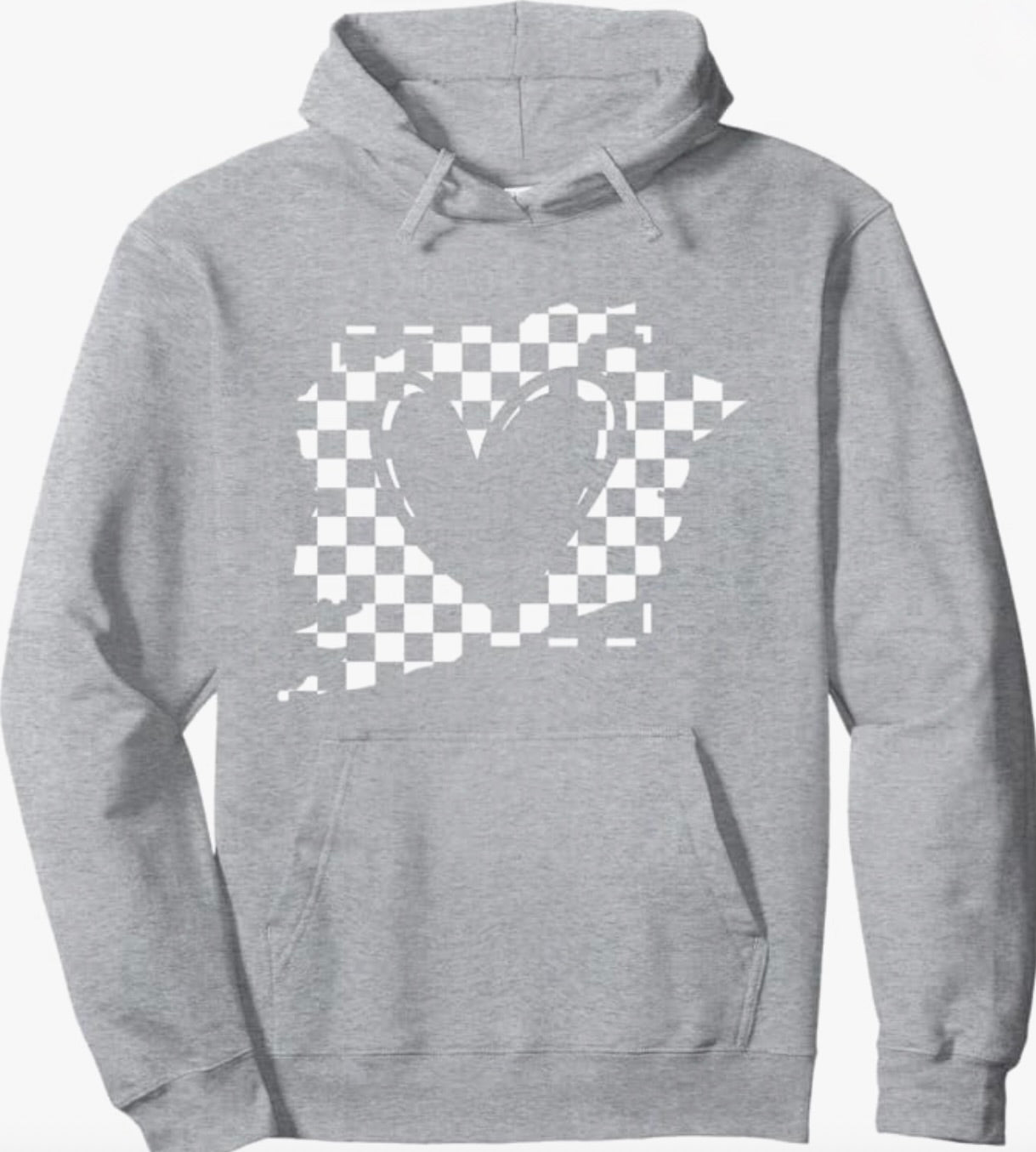 Heart Checkered Flag Hoodie