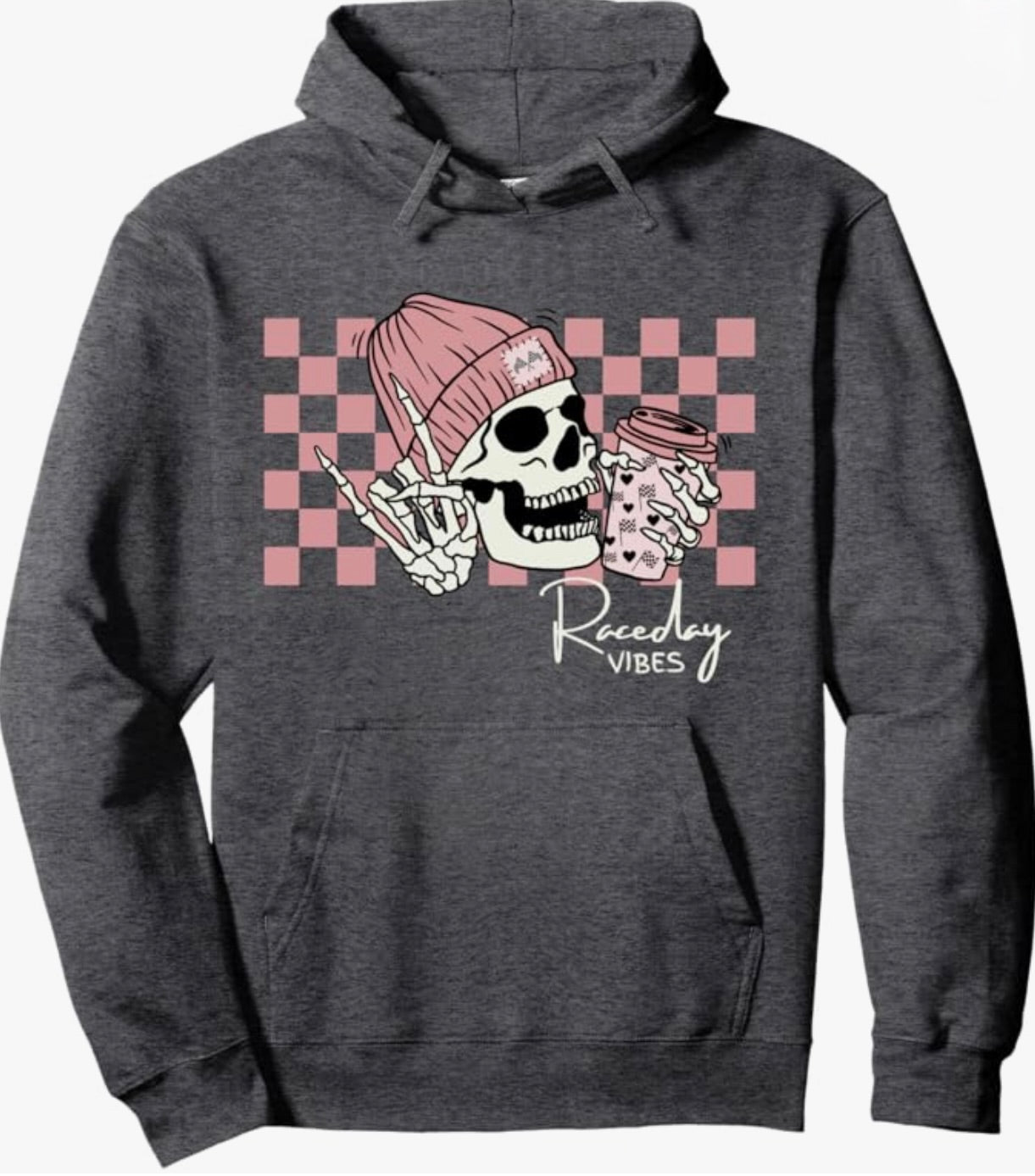 Raceday Vibes Skull Hoodie