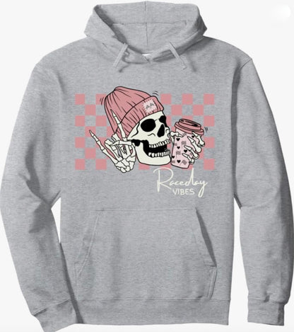 Raceday Vibes Skull Hoodie
