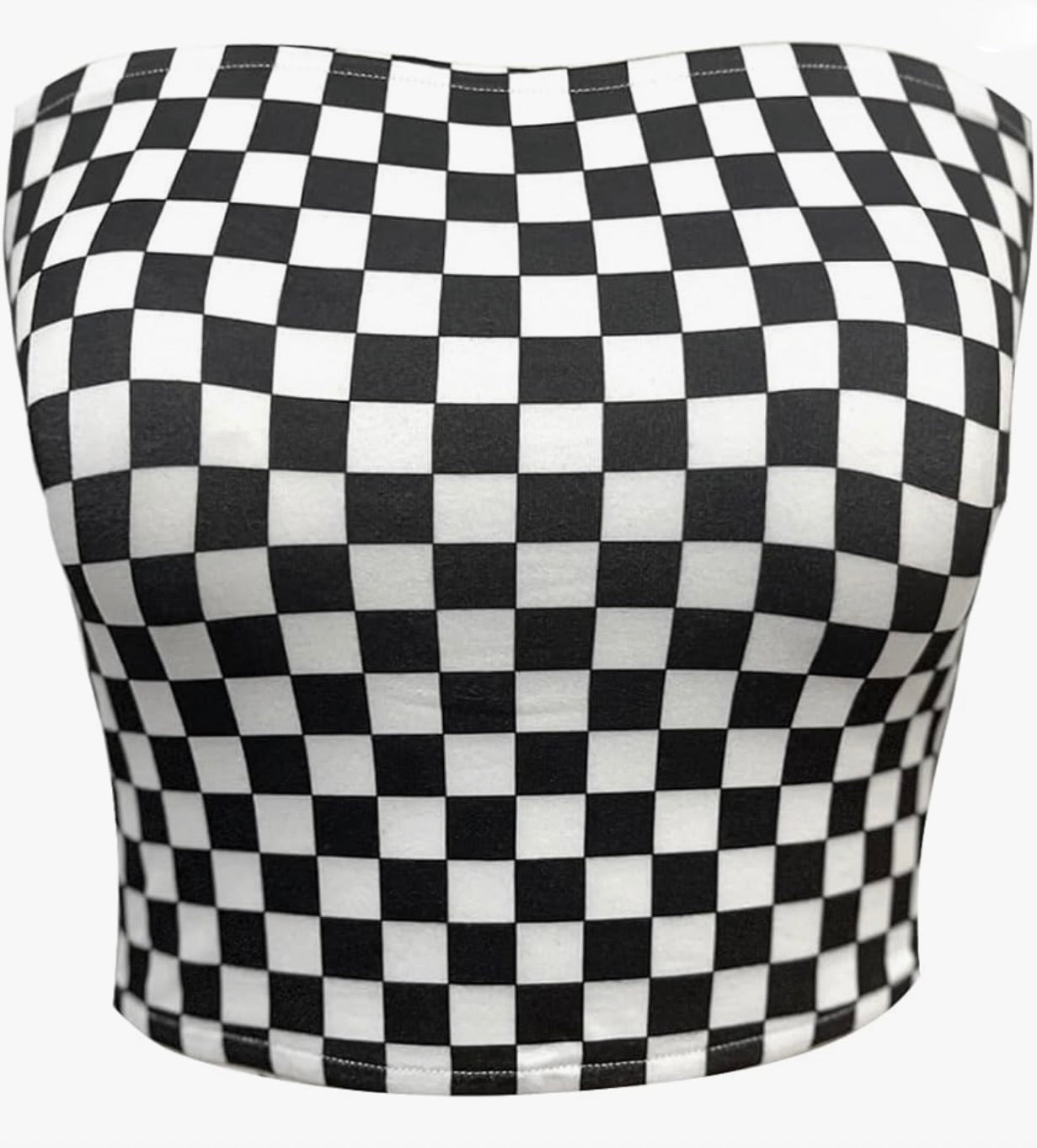 Checkered Tube Top