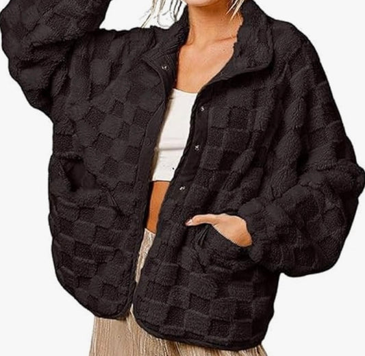 Button Down Sherpa Jacket