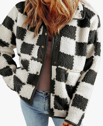 Button Down Sherpa Jacket