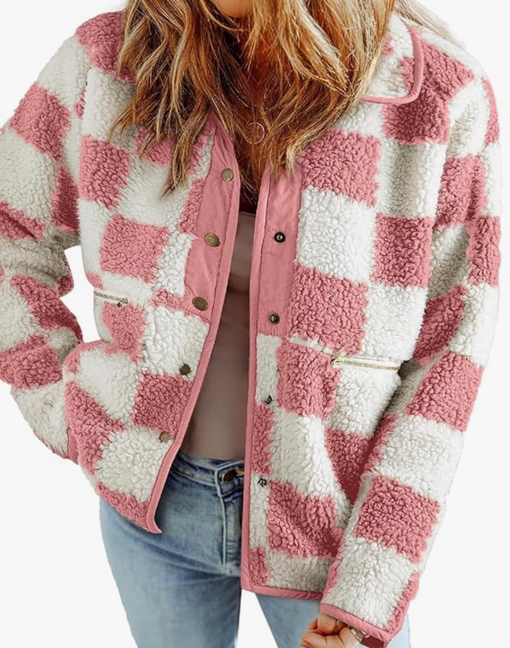 Button Down Sherpa Jacket