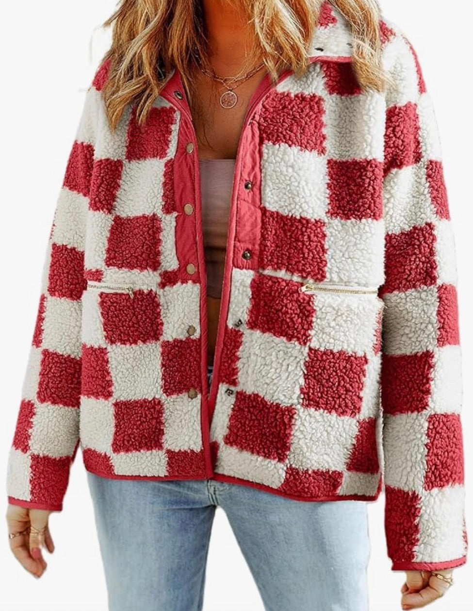 Button Down Sherpa Jacket
